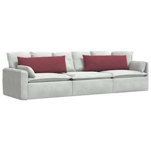 Pohovkové polštáře 2 pcs Víno Červené 120 x 40 cm textil - obrázek 3