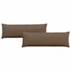 vidaXL Diivanipadjad 2 tk kangas Pruun 120 x 40 cm