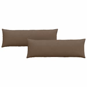 Pohovkové polštáře 2 pcs Hnědá 120 x 40 cm textil - obrázek 2