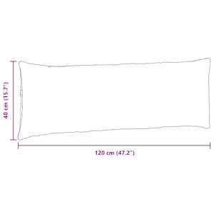 Pohovkové polštáře 2 pcs Hnědá 120 x 40 cm textil - obrázek 9