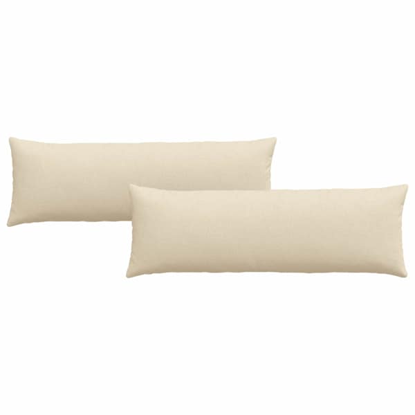 vidaXL Diivanipadjad 2 tk kangas cream 120 x 40 cm