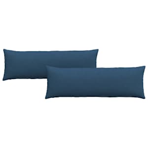 Pohovkové polštáře 2 pcs Modrá 120 x 40 cm textil - obrázek 2
