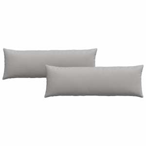 Pohovkové polštáře 2 pcs Oblačno šedá 120 x 40 cm textil - obrázek 2