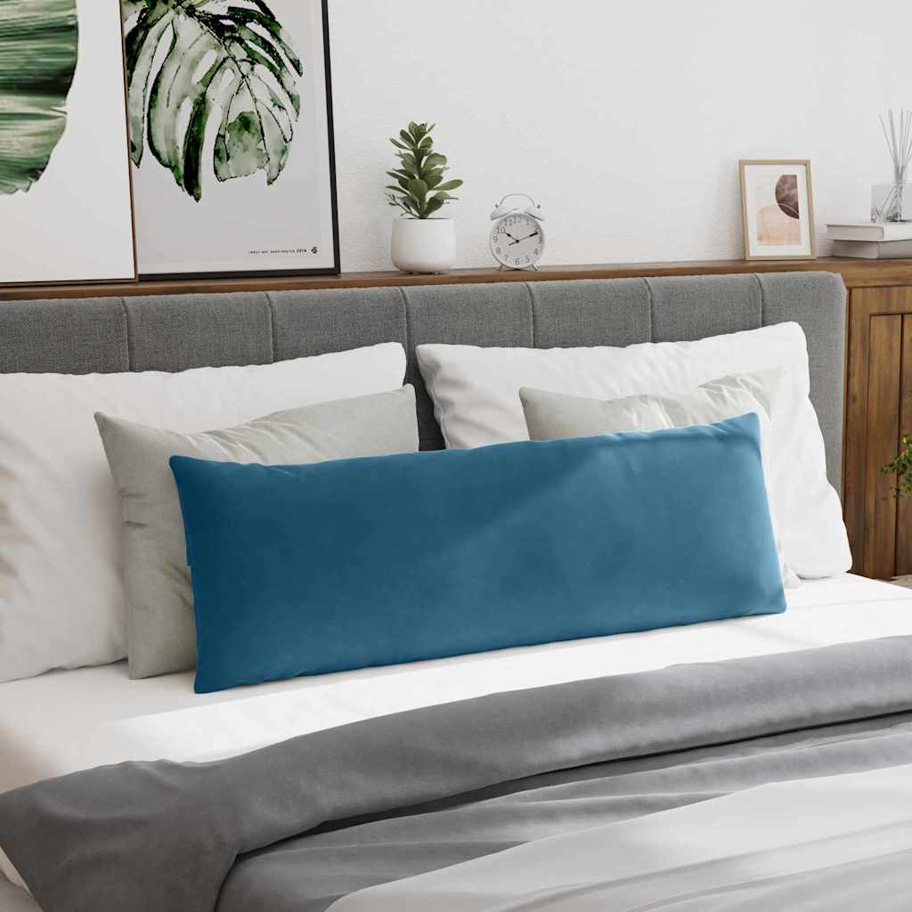 Μαξιλάρι Καναπέ 2 pcs Μπλε 120 x 40 cm Υφασμάτινο Κορντουρά - Image 4