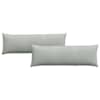 vidaXL Diivanipadjad 2 pcs Helehall 120 x 40 cm Korter kangas