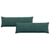 vidaXL Diivanipadjad 2 pcs Tume rohelise 120 x 40 cm Korter kangas