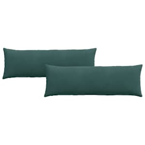 Pohovkové polštáře 2 pcs Tmavě zelená 120 x 40 cm - obrázek 2