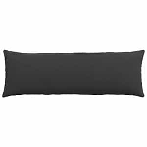Pohovkové polštáře 2 pcs Černá 120 x 40 cm textil - obrázek 6