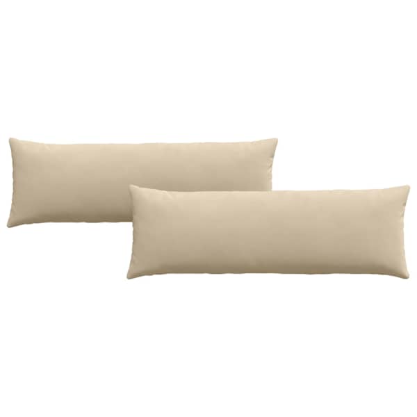 vidaXL Diivanipadjad 2 tk kangas cream 120 x 40 cm