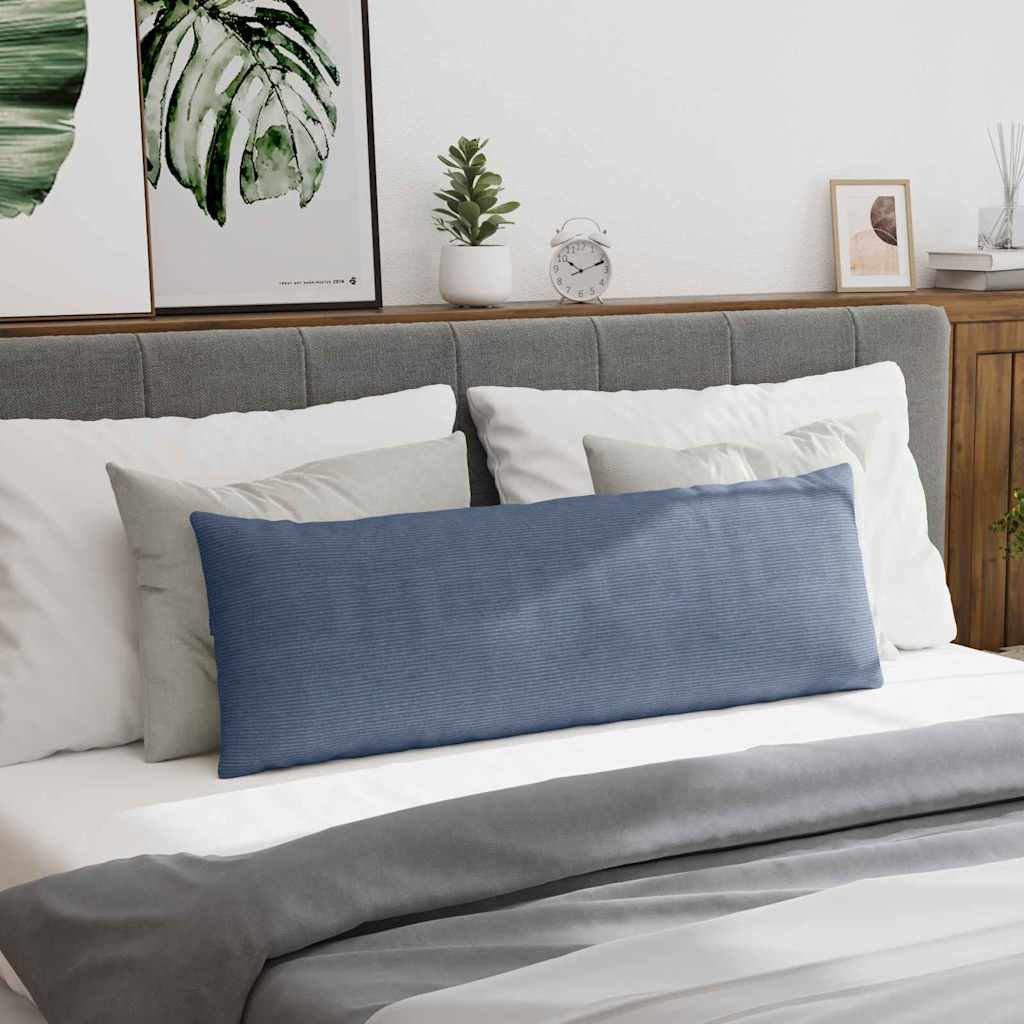 Μαξιλάρι Καναπέ 2 pcs Μπλε 120 x 40 cm Υφασμάτινο Κορντουρά - Image 4