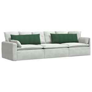Pohovkové polštáře 2 pcs Tmavě zelená 120 x 40 cm - obrázek 3
