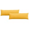 vidaXL Diivanipadjad 2 pcs Helekollane 120 x 40 cm Korter kangas