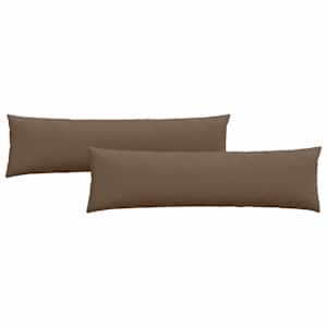 Pohovkové polštáře 2 pcs Hnědá 145 x 40 cm textil - obrázek 2