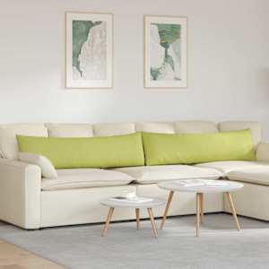 Pohovkové polštáře 2 pcs Světlá zelená 145 x 40 cm textil - obrázek 1