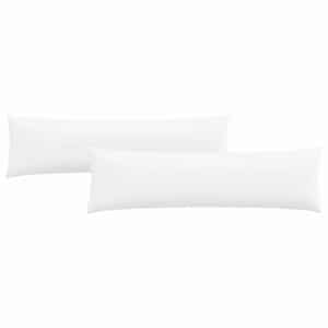 Pohovkové polštáře 2 pcs Bílá 145 x 40 cm textil - obrázek 2