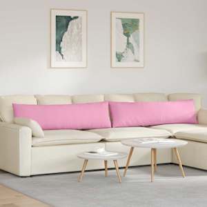 Pohovkové polštáře 2 pcs Růžová 145 x 40 cm textil - obrázek 1