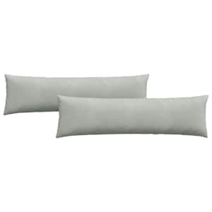 Pohovkové polštáře 2 pcs Světle šedá 145 x 40 cm - obrázek 2