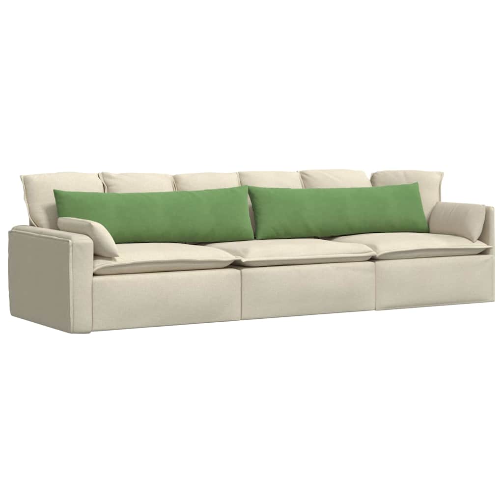 Sofa Kussens 2 stuks Lichtgroen 145 x 40 cm Cordstof image 3