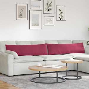 Pohovkové polštáře 2 pcs Víno Červené 145 x 40 cm - obrázek 1