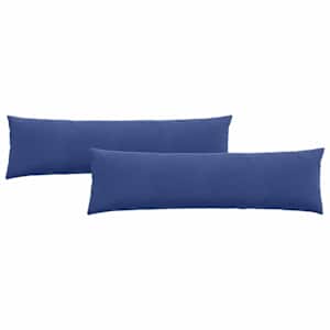Pohovkové polštáře 2 pcs Policová modrá 145 x 40 cm - obrázek 2