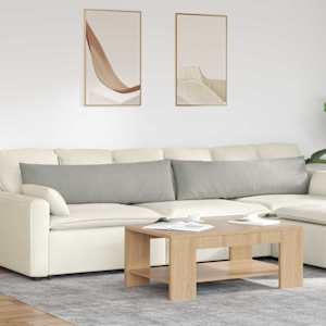 Pohovkové polštáře 2 pcs Světle šedá 145 x 40 cm textil - obrázek 1