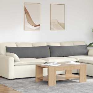 Pohovkové polštáře 2 pcs Tmavě šedá 145 x 40 cm textil - obrázek 1