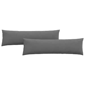 Pohovkové polštáře 2 pcs Tmavě šedá 145 x 40 cm textil - obrázek 2