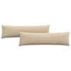 vidaXL Diivanipadjad 2 tk kangas cream 145 x 40 cm