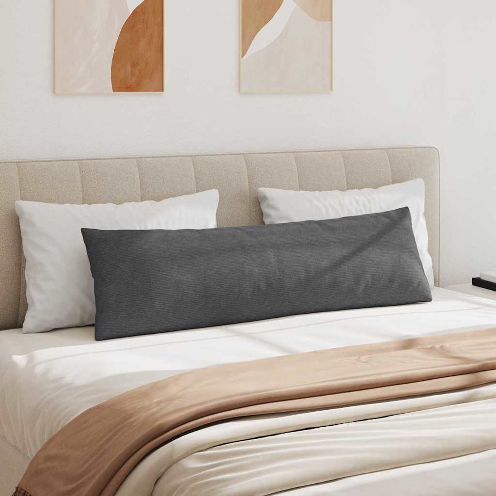 Μαξιλάρι Καναπέ 2 pcs Σκούρο Γκρι 145 x 40 εκ. - Image 4