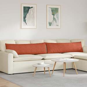Pohovkové polštáře 2 pcs Červená oranžová 145 x 40 cm - obrázek 1