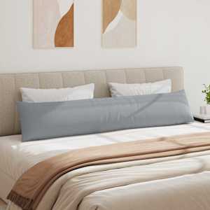 Pohovkové polštáře 2 pcs Světle šedá 200 x 40 cm textil - obrázek 4