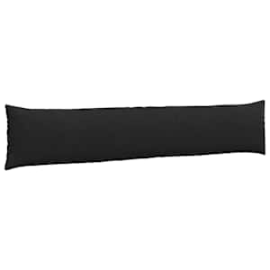 Pohovkové polštáře 2 pcs Černá 200 x 40 cm textil - obrázek 5