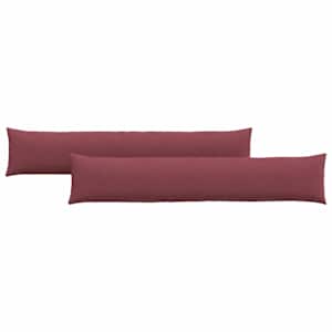 Pohovkové polštáře 2 pcs Víno Červené 200 x 40 cm textil - obrázek 2