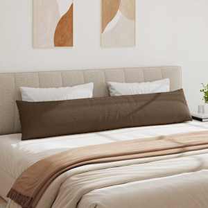 Pohovkové polštáře 2 pcs Hnědá 200 x 40 cm textil - obrázek 4