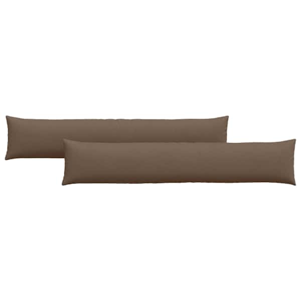vidaXL Diivanipadjad 2 tk kangas Pruun 200 x 40 cm