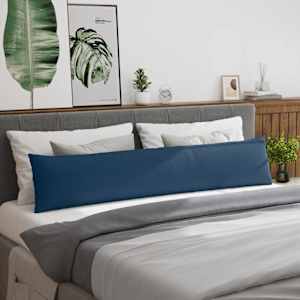 Pohovkové polštáře 2 pcs Modrá 200 x 40 cm textil - obrázek 4