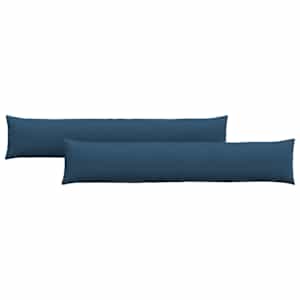 Pohovkové polštáře 2 pcs Modrá 200 x 40 cm textil - obrázek 2