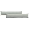 vidaXL Diivanipadjad 2 pcs Helehall 200 x 40 cm Korter kangas