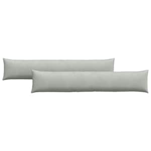 Pohovkové polštáře 2 pcs Světle šedá 200 x 40 cm - obrázek 2