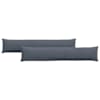 vidaXL Diivanipadjad 2 pcs Tumehall 200 x 40 cm Korter kangas