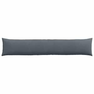 Pohovkové polštáře 2 pcs Tmavě šedá 200 x 40 cm Žebrovaná látka - obrázek 6