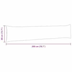 Pohovkové polštáře 2 pcs Růžová 200 x 40 cm Žebrovaná látka - obrázek 9