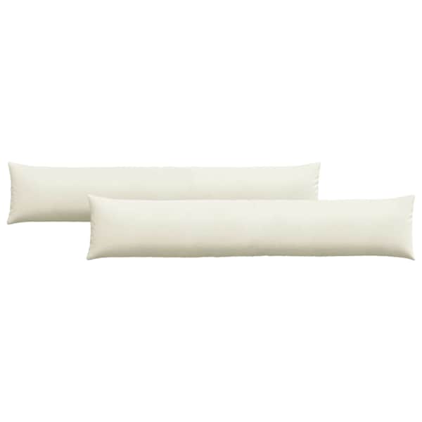 vidaXL Diivanipadjad 2 pcs cream 200 x 40 cm Korter kangas