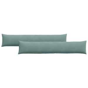 Pohovkové polštáře 2 pcs Mořská zelená 200 x 40 cm - obrázek 2