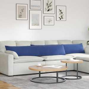 Pohovkové polštáře 2 pcs Policová modrá 200 x 40 cm - obrázek 1