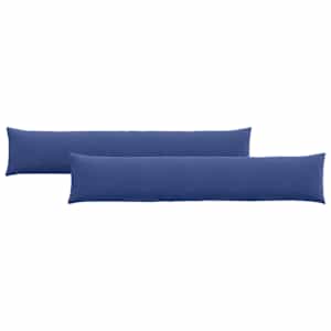 Pohovkové polštáře 2 pcs Policová modrá 200 x 40 cm - obrázek 2