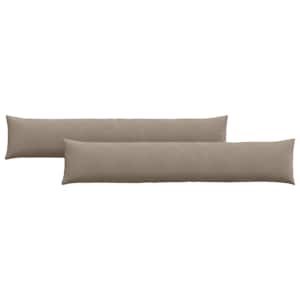 Pohovkové polštáře 2 pcs Taupe 200 x 40 cm textil - obrázek 2