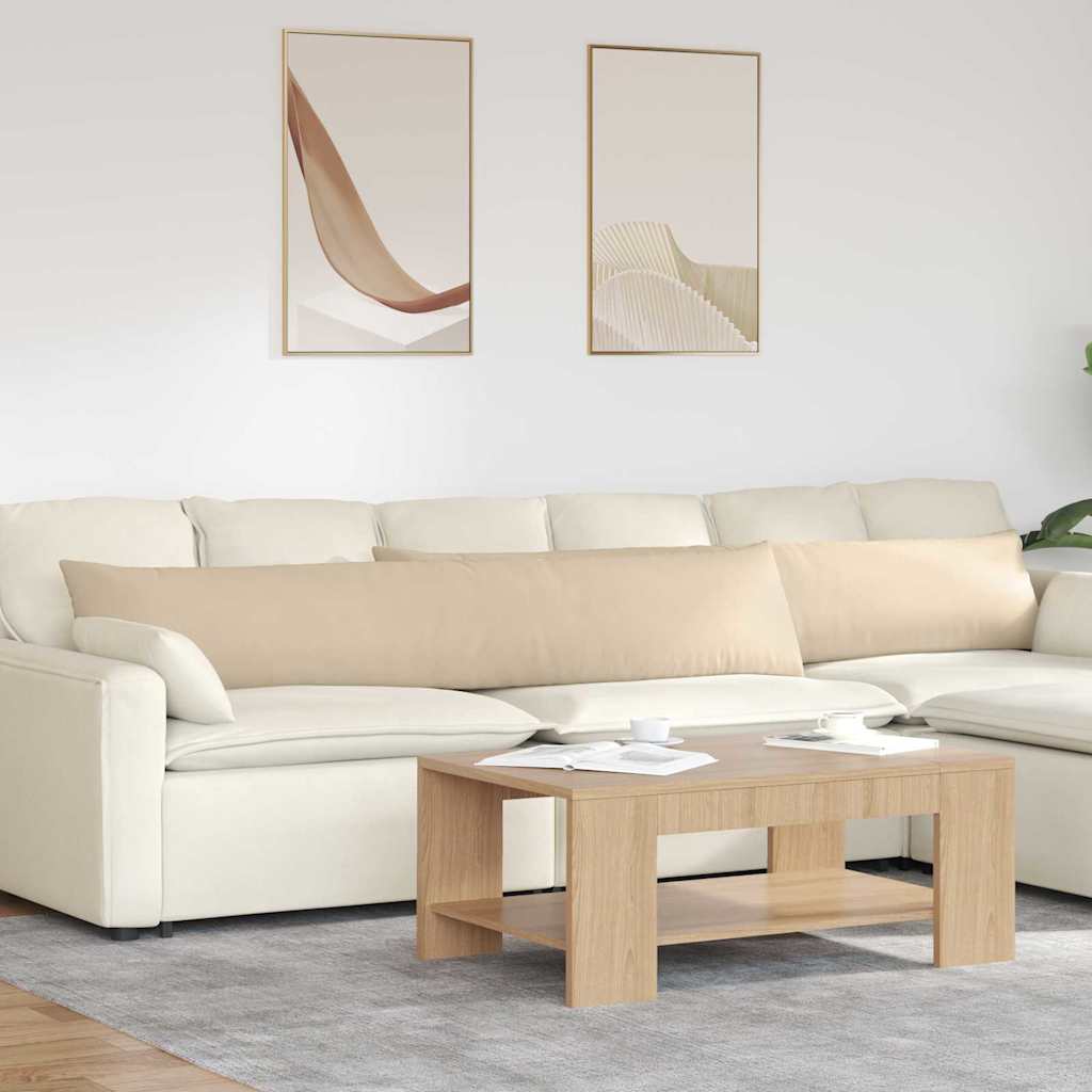 Casă & grădină - Perne pentru canapea 2 pcs Crem 200 x 40 cm țesătură