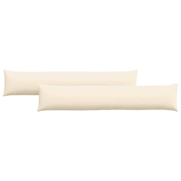 vidaXL Diivanipadjad 2 pcs cream 200 x 40 cm Korter kangas