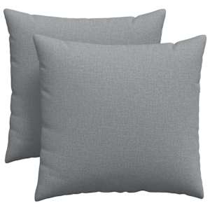 Pohovkové polštáře 2 pcs Světle šedá 45 x 45 cm textil - obrázek 2